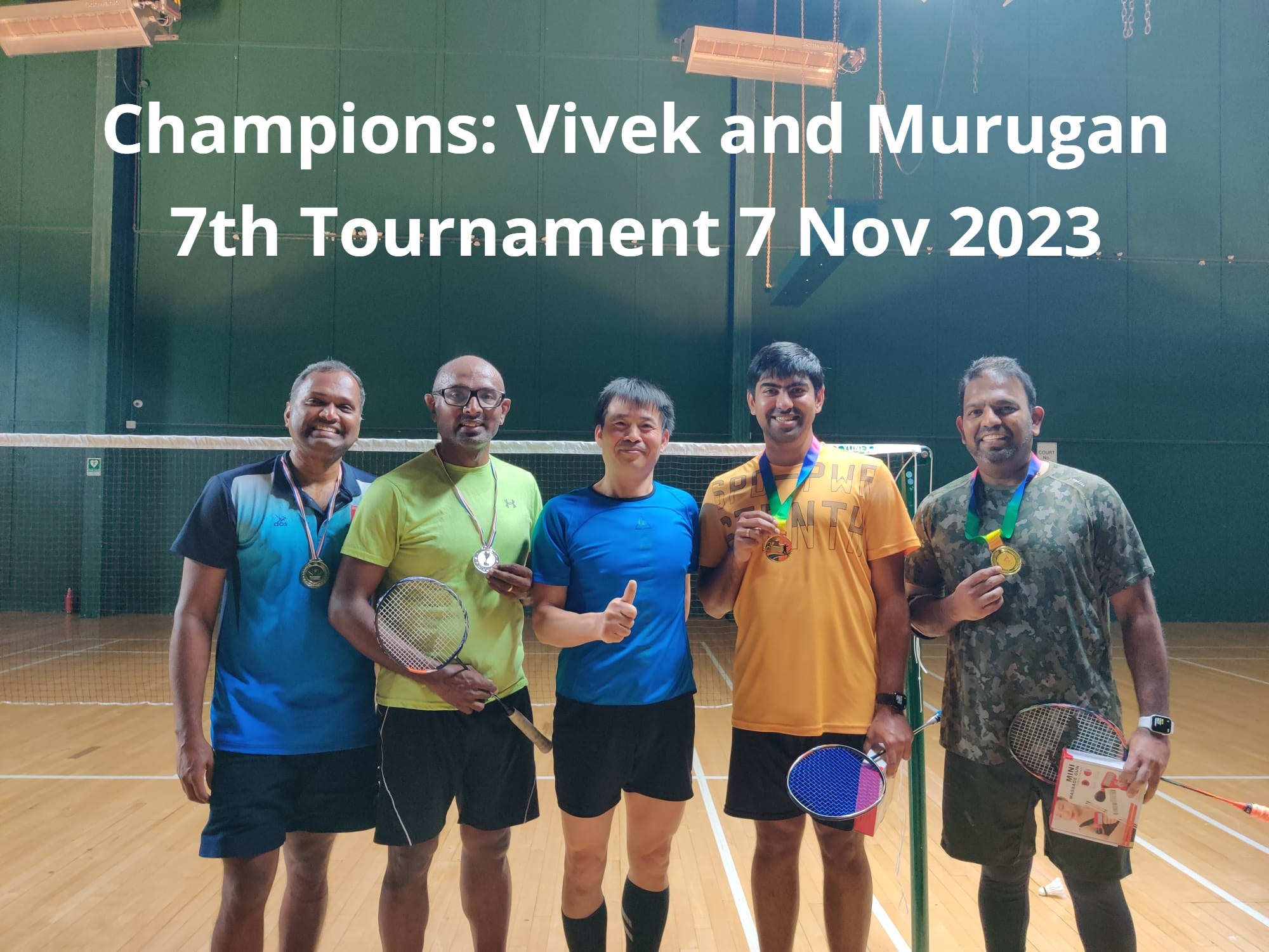Champions: Vivek and Murugan 7th Tournament 7 Nov 2023