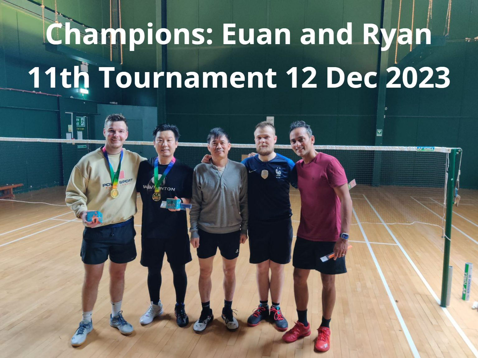 Champions of the 11th tournament 19 Dec 2023, Euan and Ryan Wang